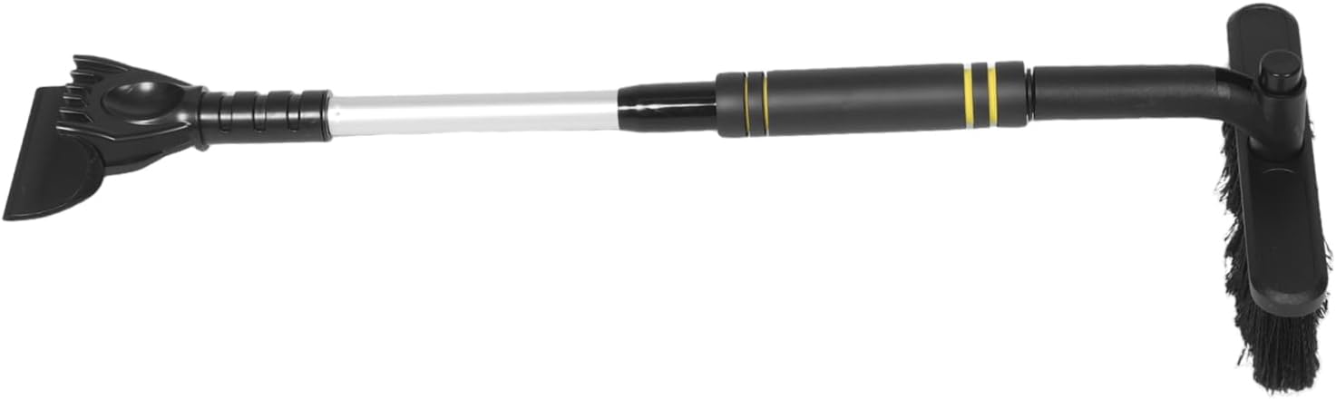 Zerodeko Extendable Snow Brush and Ice Scraper for Snow Removal Tool for Windshields Soft Brush Ice Scraper for Trucks and Suvs