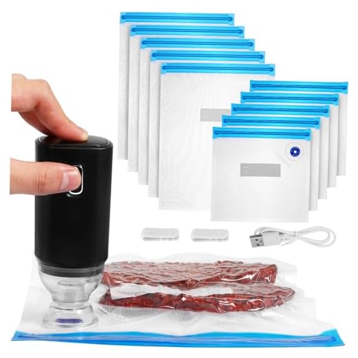 ABOOFAN 1 Conjunto Máquina De Vácuo Comida Pequeno Selador a Vácuo Selador De Costura Automática Seladora a Vácuo Para Sous Vide Seladora a Vácuo Elétrica Portátil Abdômen Saco