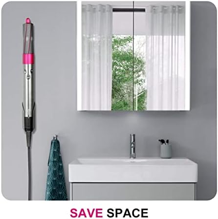 LANMU Holder for Dyson Airwrap,Storage Organizer Stand Wall Mount Curling Iron Accessories Compatible with Dyson Airwrap Complete,Dyson Airwrap Styler Complete,for Home Bathroom Organizer