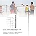 Keenso Portable Volleyball Set, Professional Complete Net System with Portable Carrying Bag, for Outdoor Beach Backyard