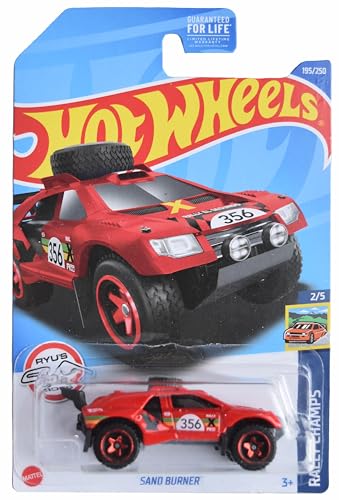 Hot Wheels Sand Burner Rally Champs 2/5 rojo miniatura 1