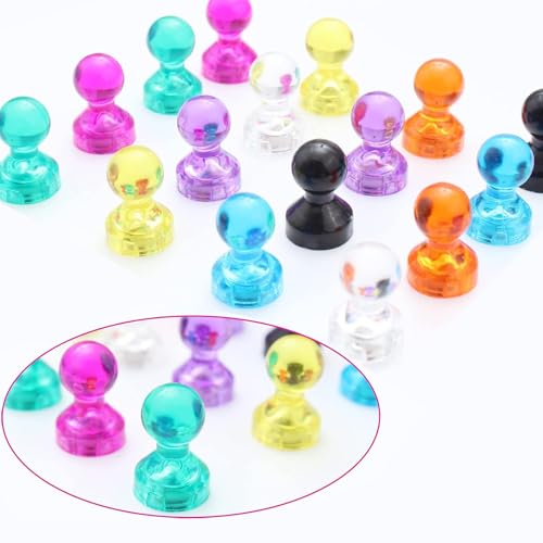 16 Pièces Magnette Aimant frigo,Petit Aimant Puissant,Magnet Frigo Puissant,Aimants Tableau magnétique,pour Les Bureaux,Les écoles,Tableaux Blancs(8 Couleurs)