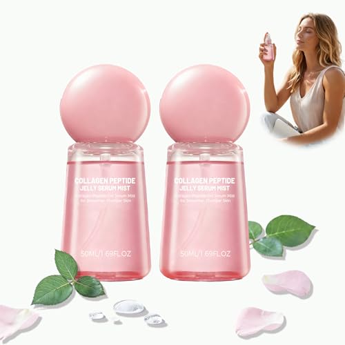 Image of Collagen Peptide Face Mist, Hydrating Facial Spray, Plumping and Firming Care for Body, Lightweight Moisturizing Mist for Dry Skin, Fine Refreshing Spray for Makeup Setting & Daily Use (2pcs)