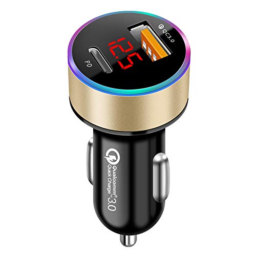 y2024Łzԍڏ[d ELYBYYLE for Ԃ̓d USB }[d USB C & USB A |[g PD 36W+QC d 4.8Ad }[d LEDfW^fBXv[ USBJ[`[W[ d12`24