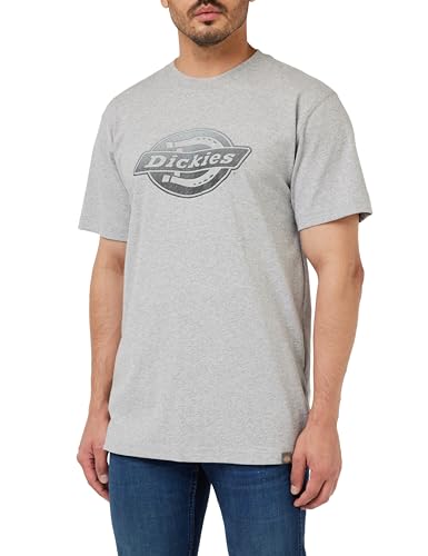 Dickies Men's Short Sleeve Logo Graphic T-Shirt, Heather Gray, M - image 1