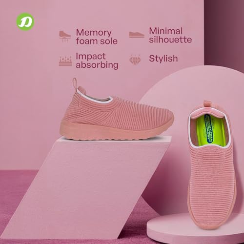 Image of DOCTOR EXTRA SOFT Lightweight Memory Foam Women's Shoes | Walking,Gym,Training,Running,Casual,Sports,Athletics| Stylish,Flexible,Comfortable| Slip-On,Loafers,Lace-Up,Sneaker for Ladies & Girls D-1004