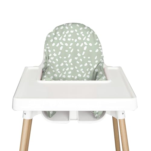 Nibble and Rest Highchair Insert Cover Compatible for IKEA Antilop Highchair High Chair Accessories Stain-Proof and Wipeable Insert Cover (Cushion NOT Included)(Sagedots)