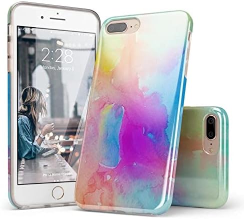 Casely iPhone 6/7/8 Plus Case | Painting in Pastels | Rainbow Watercolor | Classic Ultra Slim Design