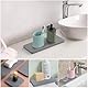 5 Stück Wasserabsorbierender Stein, Drying Stone, Diatomite, Seifenschale Stein, Stone Drying Tray Wasser Absorbieren und Entfeuchten, Geruch Zersetzen für Handseife, Becher, Zahnbürsten, Seifen, Grau