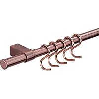 Sistema Ringhiera Cucina Gedotec - Barra Portattutto 1200mm Nero Opaco Con 5 Ganci A S | Per Pentole E Utensili - Foto 10