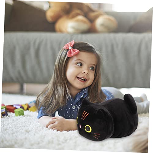 Toyvian 1 Unidade Travesseiro De Gato Brinquedos De Almofadas De Pelúcia Macia Travesseiro De Pelúci