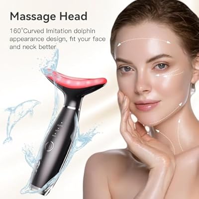 Face Massager -7 Color Red-Light-Therapy,Cool and Barbados