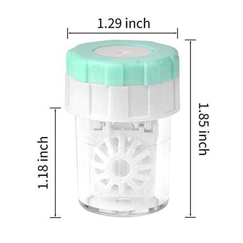Lamoutor 8Pcs Manually Contact Lens Washer Cleaner Plastic Lens Cleaner Case Random Color - Thumbnail 2