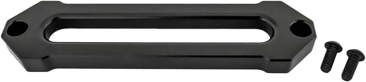 CVF Offroad Hawse Fairlead; 10" Bolt Spacing, Black Billet Aluminum