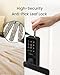 DESLOC B200L Fingerprint Smart Lock with Handle, Keyless Entry Door Locks for Front Door and Bedrooms, App Control, Touchscreen Keypad, Auto-Lock, 12-Month Battery, Emergency Power Port, IP54 Black