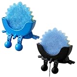 Funny Hanging Sponge Holder with Drainage Compatible with Scrub Daddy Holder, Keeps Your Sponge Dry & Smiling, 3D Printed Sponge Stand for Kitchen Sink and Bathroom