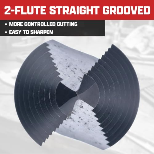 Image of NEIKO 10607B Step Drill Bit, 9 Steps 1 /4 inch to 3 /4 inch Straight M35 Cobalt, AlTiSiN Coated, 1 /4 inch Quick Change Step Bits for Steel, Metal, Wood, Plastic, Unibit Cone Drill Bits, Two Flute