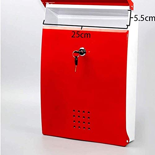Boîte de dépôt murale robuste en acier avec serrure de sécurité