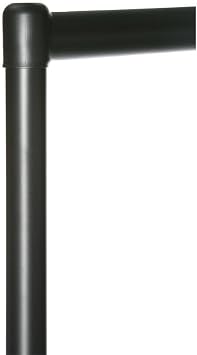 Shopfitting Warehouse Black Heavy-Duty Tall Clothes Rail, H2055 mm - Available in 5 ft or 6 ft Widths 6ft wide