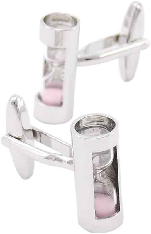 French Shirt Cuff Links Cuff Nails Creative Multi-Color Timing Hourglass Fashion Men's Cuff(Black-JoJo's Bizarre Adventure1)