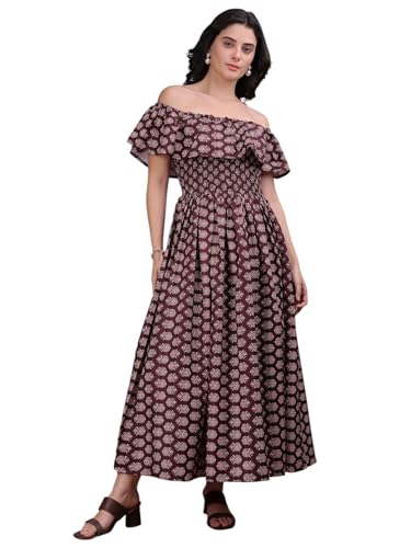Image of PURVAJA Women's Cotton Dress(Floe-187-190)