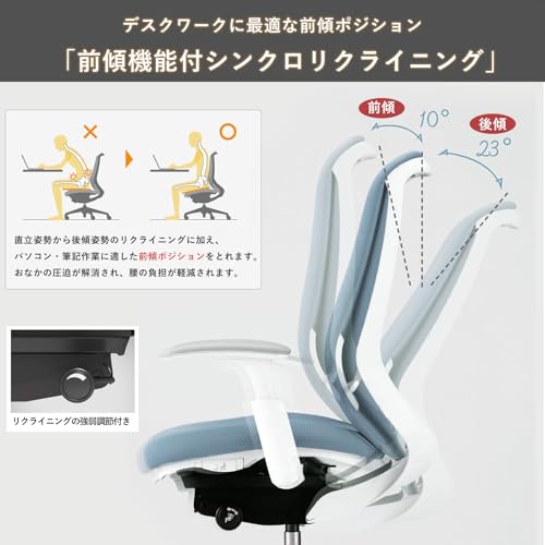 オカムラ シルフィー オフィスチェア デスクチェア 完成品 組立不要 ハイバック 背クッション アジャストアーム ダークグレー樹脂脚 ダークグレーフレーム ブラウン C687ZA-FSJ0 [5]