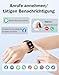 HUAKUA Smartwatch 1,85 Zoll Touchscreen mit Bluetooth Anrufe für Damen Herren,Sportuhr mit Herzfrequenzmessung,SpO2,Sc... Trainingsmodi für iOS Android Handy