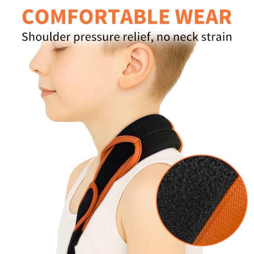 Image of Kids Arm Sling Shoulder Immobilizer, Rotator Cuff Support Brace | Adjustable Strap, Breathable Mesh Sling for Elbow, Clavicle and Wrist Injury, Fit Left or Right Arm, Surgery Recovery, S