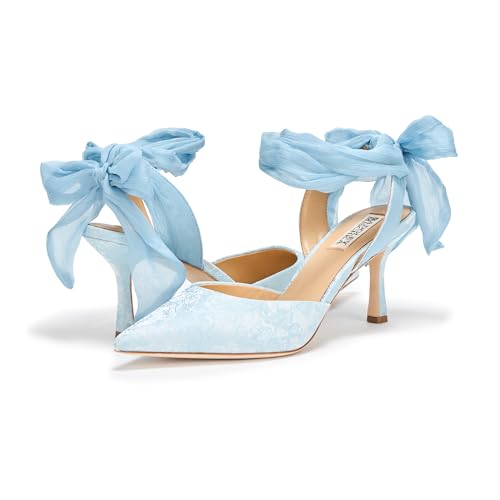 Badgley Mischka Womens Blaze II, Light Blue, 7.5 by Badgley Mischka - Image 3