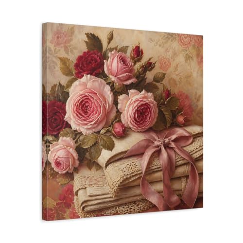 Toile de roses vintage un charme retro et poetique pour votre maison
