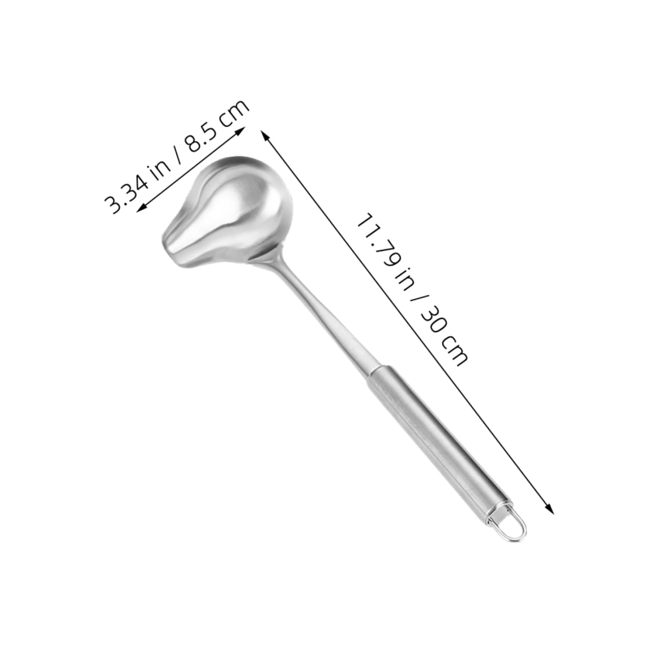 BRIGHTFUFU Sauce Spoon Soup Ladle with Spout Portable Stainless Steel Duckbill Spoon Dishwasher Safe Serving Ladle