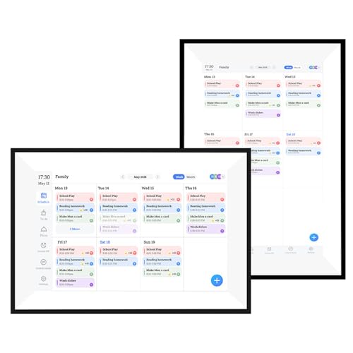 Image of Vikye Smart Digital Calendar, 10.1 inch HD Touchscreen Family Planner 32GB ROM Chore Chart Meal Plan Auto Brightness, with WiFi Sync, for Household Organization