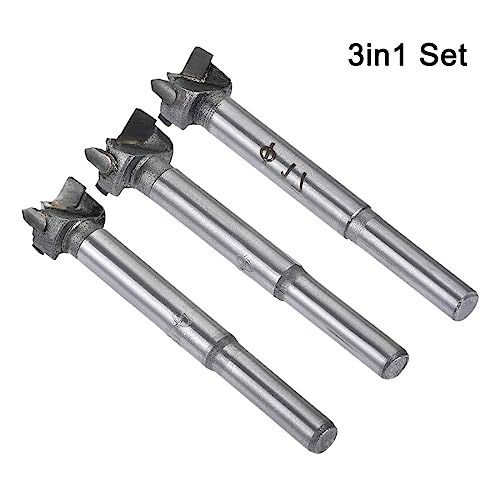 MACHSWON 3 PCS Forstner Drill Bits Tungsten Carbide Wood Hole Saw Opener Drill Bit 16mm+17mm+18mm Woodworking Drilling Boring Bit Cutter - Image 3