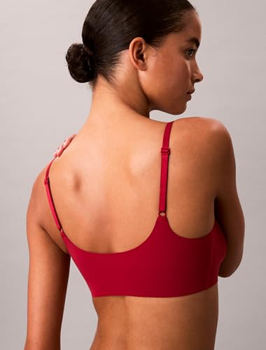 Image of Calvin Klein Women's Invisibles Comfort Seamless Adjustable Skinny Strap Bralette Bra
