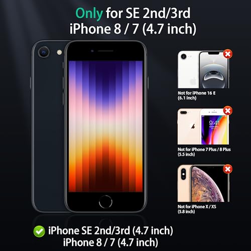 Image of ONES for iPhone SE3 SE2 / 8 /7 Case, Translucent Matte Magnetic Phone Case, Compatible with MagSafe, Military-Grade Shockproof, Anti-Yellowing Hard Slim Matte Case for iPhone SE3 SE2 / 8 /7