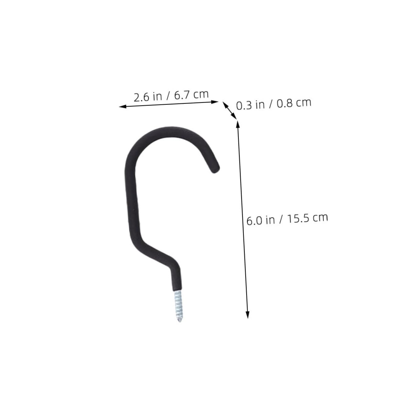 Ganci Appendi Bici da Muro in Ferro Neri 10 Pezzi per Garage | Design Stabile e Robusto, Salvaspazio per Uso Indoor, Supporto a Parete per Bicicletta