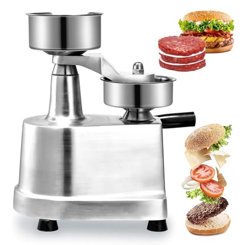 DFEDHF Commercial Burger Patty Maker, 100mm/130mm/150mm Burger Press Patty Maker, Kitchen Meat Forming Processor, 4 Inch