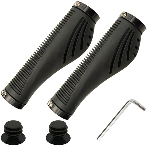 Bicycle Handlebar Grips Bike Grips with Soft Rubber, Anti-Slip Single Lock - Imagen 11 de 13