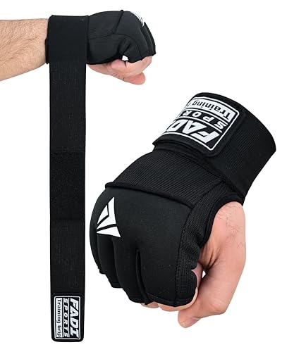Image of Gel Boxing Hand Wraps Inner Gloves for Men & Women, Quick Slip-On Padded Knuckle Protection with Wrist Support for MMA, Muay Thai & Kickboxing, Heavy Bag & Martial Arts