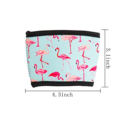 HaiMay 10 Pieces Reusable Iced Coffee Sleeve Hot Coffee Sleeve Cup Holder Drinks Sleeve Perfect for Hot Coffee Tea, Lovely Style