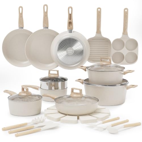 Garvee 31-Piece Ceramic Cookware Set