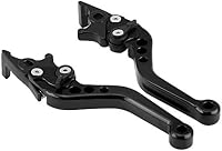 Duokon CNC Aluminium Fékkar Pár Robogóhoz Motorkerékpárhoz Fekete Univerzális 8