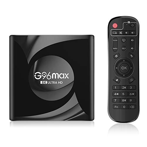 AMITVA Android TV Box 13.0, 4GB 64GB RK3258 Quad-Core Cortex-A53 CPU Mali-G31 MP2,3D 8K Smart TV Box Soporte Wifi6 2.4Ghz/5.0Ghz WiFi BT5.0 Ethernet LAN 10/1000M Set-Top Box,4gb+32gb