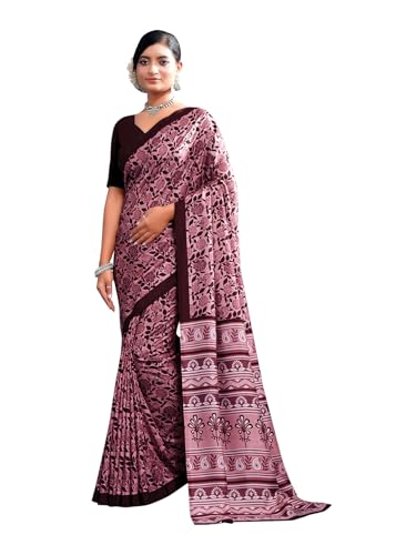 Amazon Brand - Anarva Women's Printed Cotton Silk Saree With Unstitched Blouse Piece (meghavi-4012-a)