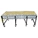 HayWHNKN Expandable Roller Conveyor Adjustable Length Height Stainless Steel Industrial Conveyor Rollers with Wheels 220v