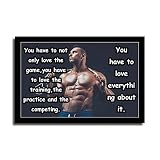 LIRONG Love Everything Motivational Inspirational Posters Home Decor Wall Art Print for Gym Motivati