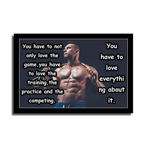 Lirong Love Everything Motivational Inspirational Posters Home Decor Wall Art Print For Gym Motivational Quotes Poster Printing 12X18Inch(30X45Cm) #TOP10