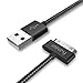 IMKEY Apple Certified 6.5 Feet 30-Pin to USB Sync and Charging Cable for iPhone 4/ 4S, iPhone 3G/ 3GS, Ipad 1/2/ 3, iPod - (Black)