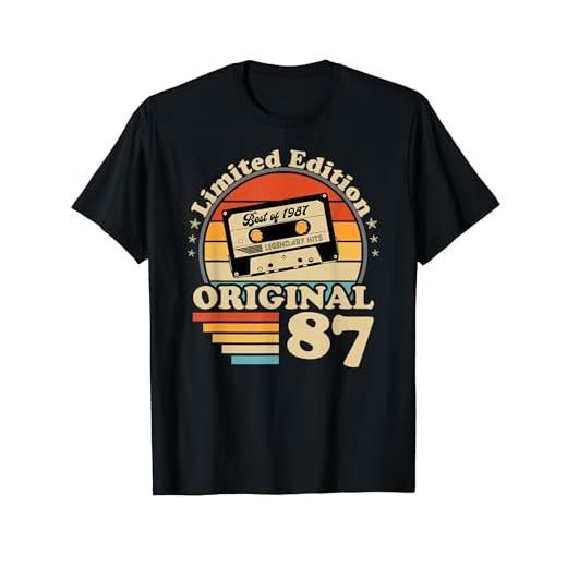 1987 vintage cumpleaños retro edición limitada hombres mujeres regalo Camiseta
