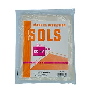 SAVY bâche de protection épaisse en polyéthylène blanc